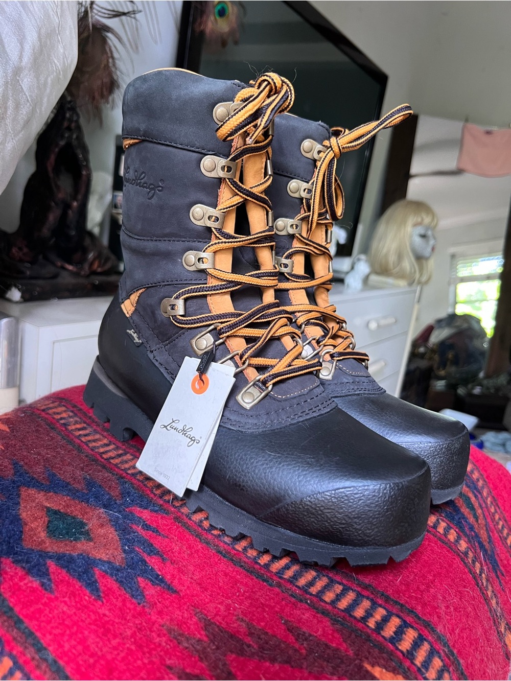 Lundhags Mira Ws Light Hiking Boots with Tan Laces NEW